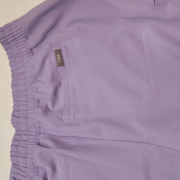 Figs | Women's Lilac Tech Drawstring Scrubs Sz L - Picture 5 of 6